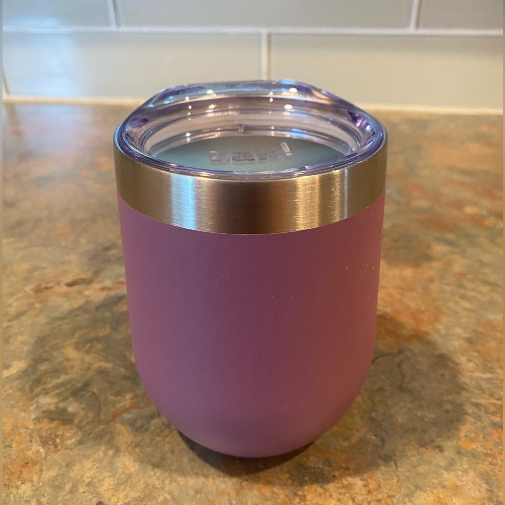 Zak Purple Insulated Tumbler with Lid EUC 11.5 Oz